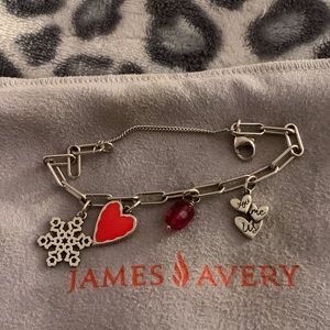 James Avery charm bracelet and charms.